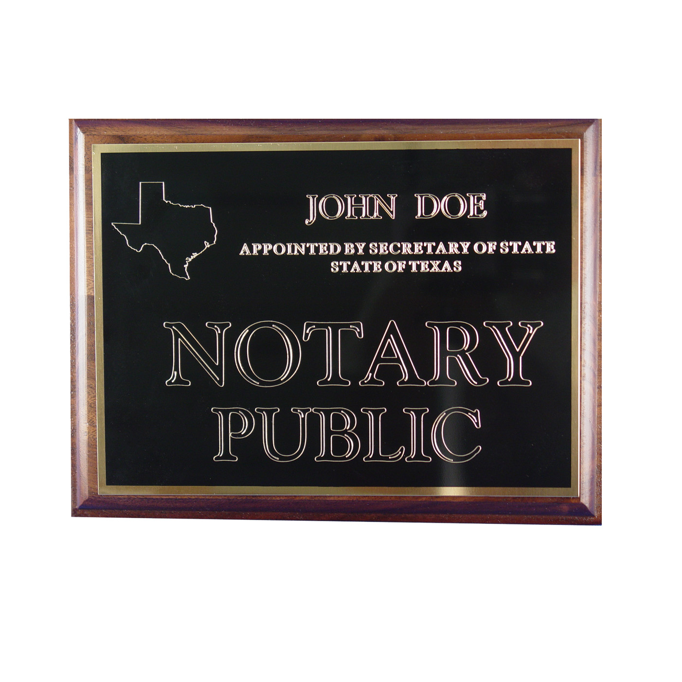 Texas Notary Wall Sign