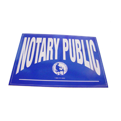 Increase sales and identify yourself as a Texas notary public by applying these double-sided notary decals on any glass surface. These decals can be viewed from either side of the glass and can be applied and removed with ease. Decal size is 5 X 7 inches.</title></title>