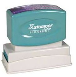 Eco-green Xstamper is a name synonymous with high quality, sturdiness, and durability. Just make a notary stamp impression and you will immediately notice the difference in impression sharpness and clarity that this Texas notary stamp makes compared to other brands.
